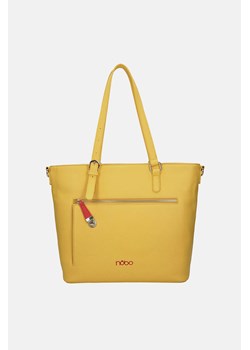 Żółta shopperka Nobo z czerwonymi akcentami ze sklepu NOBOBAGS.COM w kategorii Torby Shopper bag - zdjęcie 167464024