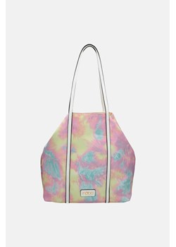 Tekstylna shopperka Nobo z motywem Tie Dye różowa ze sklepu NOBOBAGS.COM w kategorii Torby Shopper bag - zdjęcie 167464090