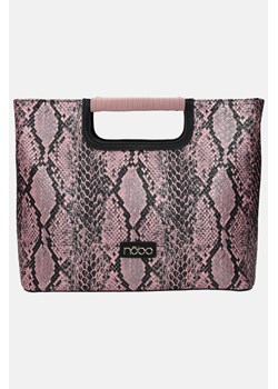 Wężowa torebka do ręki Nobo różowa ze sklepu NOBOBAGS.COM w kategorii Torby Shopper bag - zdjęcie 167464552