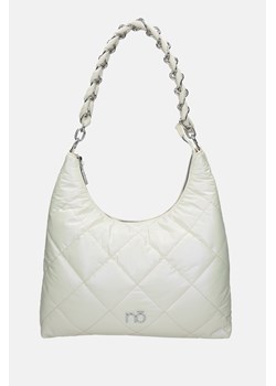 Duża pikowana torebka na ramię Nobo na łańcuszku perłowa ze sklepu NOBOBAGS.COM w kategorii Kopertówki - zdjęcie 167465351