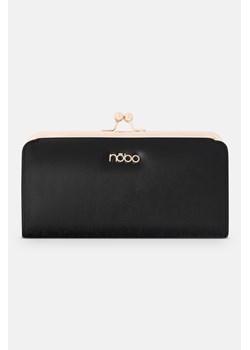 Elegancki portfel Nobo z biglem czarny ze sklepu NOBOBAGS.COM w kategorii Portfele damskie - zdjęcie 167467083
