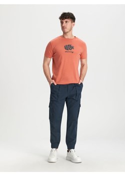 Sinsay - Koszulka z nadrukiem - koralowy ze sklepu Sinsay w kategorii T-shirty męskie - zdjęcie 167561583