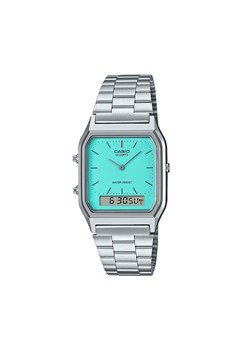 Zegarek Casio Vintage Maxi AQ-230A-2A2MQYES Silver/Blue ze sklepu eobuwie.pl w kategorii Zegarki - zdjęcie 167568292