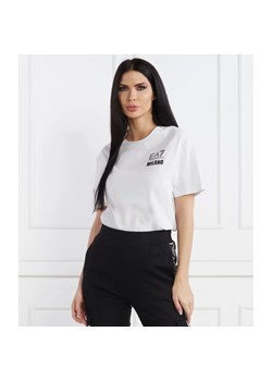 EA7 T-shirt | Regular Fit ze sklepu Gomez Fashion Store w kategorii Bluzki damskie - zdjęcie 167573620