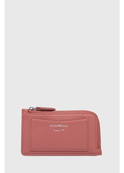Emporio Armani portfel damski kolor różowy Y3H332 YWO3E ze sklepu ANSWEAR.com w kategorii Portfele damskie - zdjęcie 167575934
