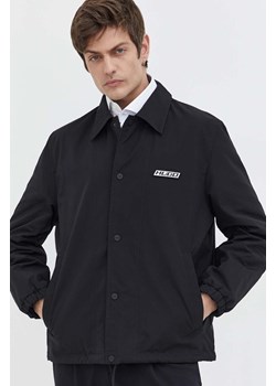 HUGO kurtka koszulowa kolor czarny przejściowa 50505059 ze sklepu ANSWEAR.com w kategorii Kurtki męskie - zdjęcie 167576183