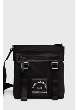 Karl Lagerfeld saszetka kolor czarny ze sklepu ANSWEAR.com w kategorii Torby męskie - zdjęcie 167576890