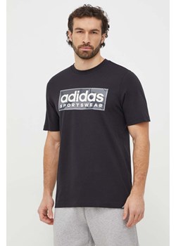 adidas t-shirt bawełniany męski kolor czarny z nadrukiem IR5825 ze sklepu ANSWEAR.com w kategorii T-shirty męskie - zdjęcie 167577011