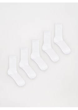Reserved - 5 pack skarpet - biały ze sklepu Reserved w kategorii Skarpetki męskie - zdjęcie 167579864