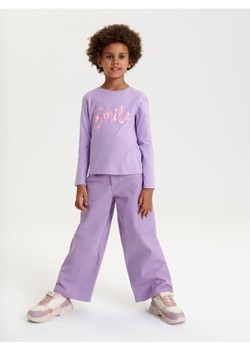 Sinsay - Jeansy wide leg - fioletowy ze sklepu Sinsay w kategorii Spodnie dziewczęce - zdjęcie 167580514