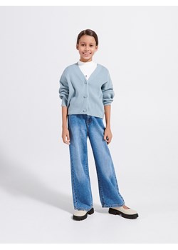 Reserved - Kardigan z wiskozą - jasnozielony ze sklepu Reserved w kategorii Swetry dziewczęce - zdjęcie 167582084
