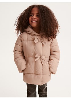 Reserved - Pikowana kurtka z kapturem - beżowy ze sklepu Reserved w kategorii Kurtki dziewczęce - zdjęcie 167582214