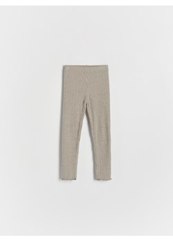 Reserved - Spodnie w prążek - beżowy ze sklepu Reserved w kategorii Spodnie dziewczęce - zdjęcie 167582243
