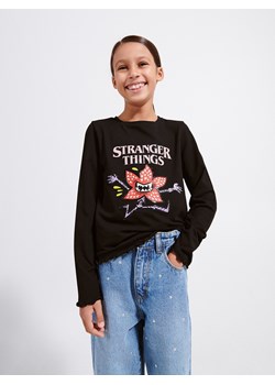Reserved - Koszulka Stranger Things - czarny ze sklepu Reserved w kategorii Bluzki dziewczęce - zdjęcie 167616621
