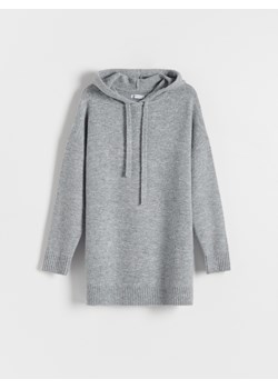 Reserved - Sweter z kapturem - szary ze sklepu Reserved w kategorii Swetry damskie - zdjęcie 167620134