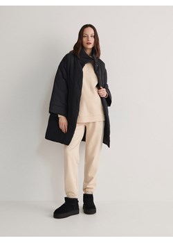 Reserved - Joggery z bawełny - beżowy ze sklepu Reserved w kategorii Spodnie damskie - zdjęcie 167620150