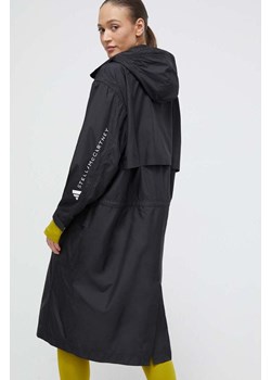 adidas by Stella McCartney kurtka damska kolor czarny przejściowa oversize IT8274 ze sklepu ANSWEAR.com w kategorii Kurtki damskie - zdjęcie 167634972