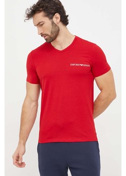 Emporio Armani Underwear t-shirt lounge 2-pack kolor czerwony z nadrukiem 111849 4R717 ze sklepu ANSWEAR.com w kategorii T-shirty męskie - zdjęcie 167635053
