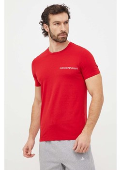 Emporio Armani Underwear t-shirt lounge 2-pack kolor czerwony z nadrukiem 111267 4R717 ze sklepu ANSWEAR.com w kategorii T-shirty męskie - zdjęcie 167635232