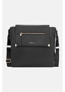 Maxi listonoszka Nobo z klapką czarna ze sklepu NOBOBAGS.COM w kategorii Torby Shopper bag - zdjęcie 167635421