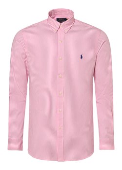 Polo Ralph Lauren Koszula męska - krój slim fit Mężczyźni Slim Fit Bawełna różowy w paski ze sklepu vangraaf w kategorii Koszule męskie - zdjęcie 167641202