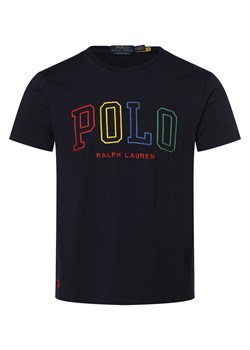 Polo Ralph Lauren T-shirt - niestandardowy krój slim fit Mężczyźni Bawełna granatowy nadruk ze sklepu vangraaf w kategorii T-shirty męskie - zdjęcie 167641204