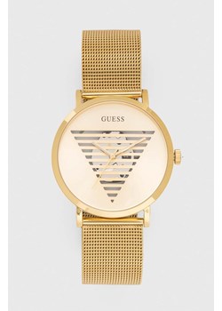 Guess zegarek męski kolor złoty ze sklepu ANSWEAR.com w kategorii Zegarki - zdjęcie 167651672