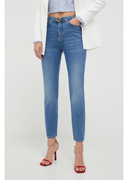 Pinko jeansy damskie kolor niebieski 100161.A1MP ze sklepu ANSWEAR.com w kategorii Jeansy damskie - zdjęcie 167651793