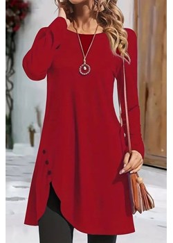 Tunika LAMARSA RED ze sklepu Ivet Shop w kategorii Bluzki damskie - zdjęcie 167652912