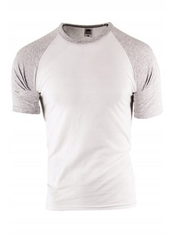 koszulka  Rolly 015 - biała/szara ze sklepu Risardi w kategorii T-shirty męskie - zdjęcie 167655403