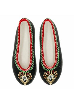 Filcowe pantofle damskie ze sklepu JK-Collection w kategorii Kapcie damskie - zdjęcie 167656134