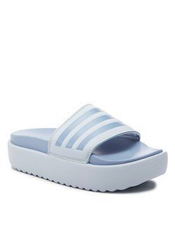 Klapki adidas Adilette Platform Slides HQ6181 Blue Dawn/Blue Fusion Met./Blue Fusion ze sklepu eobuwie.pl w kategorii Klapki damskie - zdjęcie 167657752