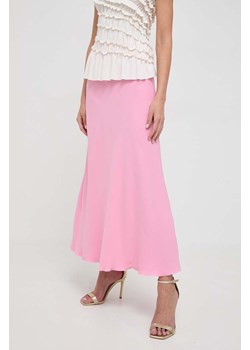 Liviana Conti spódnica kolor różowy midi rozkloszowana ze sklepu ANSWEAR.com w kategorii Spódnice - zdjęcie 167658291