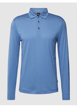 Koszulka polo o kroju regular fit z długim rękawem model ‘Pleins’ ze sklepu Peek&Cloppenburg  w kategorii T-shirty męskie - zdjęcie 167659734