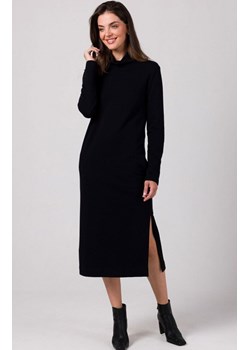 Lużna sukienka z półgolfem czarna B274, Kolor czarny, Rozmiar L, BeWear ze sklepu Primodo w kategorii Sukienki - zdjęcie 167663772