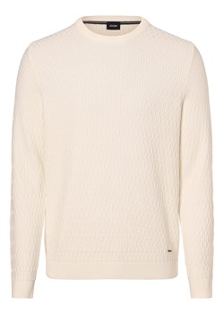JOOP! Męski sweter - Fabion Mężczyźni Bawełna écru jednolity ze sklepu vangraaf w kategorii Swetry męskie - zdjęcie 167665714
