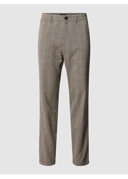 Spodnie materiałowe z przyszytymi zakończeniami nogawek model ‘liam’ ze sklepu Peek&Cloppenburg  w kategorii Spodnie męskie - zdjęcie 167667781