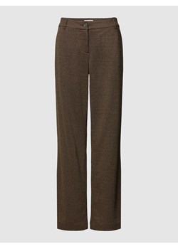 Spodnie materiałowe z fakturowanym wzorem ze sklepu Peek&Cloppenburg  w kategorii Spodnie damskie - zdjęcie 167668413