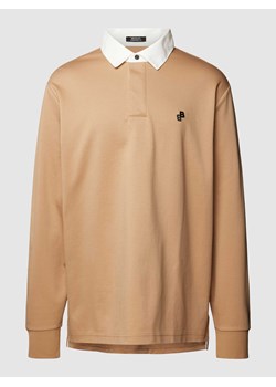 Bluzka z długim rękawem i kołnierzykiem polo model ‘Partoes’ ze sklepu Peek&Cloppenburg  w kategorii T-shirty męskie - zdjęcie 167668443