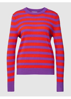Sweter z dzianiny z kaszmiru ze wzorem w paski ze sklepu Peek&Cloppenburg  w kategorii Swetry damskie - zdjęcie 167668522
