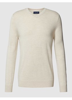 Sweter z dzianiny z wełny jagnięcej ze sklepu Peek&Cloppenburg  w kategorii Swetry męskie - zdjęcie 167668692