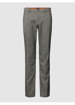 Spodnie materiałowe z fakturowanym wzorem ze sklepu Peek&Cloppenburg  w kategorii Spodnie męskie - zdjęcie 167669141