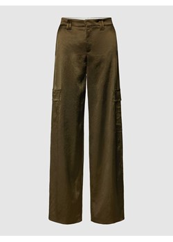 Spodnie materiałowe o kroju wide leg fit z kieszeniami cargo model ‘DUCTILE’ ze sklepu Peek&Cloppenburg  w kategorii Spodnie damskie - zdjęcie 167669713