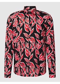 Koszula casualowa o kroju straight fit ze wzorem na całej powierzchni ze sklepu Peek&Cloppenburg  w kategorii Koszule męskie - zdjęcie 167669894