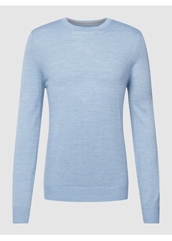 Bluzka z długim rękawem z mieszanki wełny ze sklepu Peek&Cloppenburg  w kategorii T-shirty męskie - zdjęcie 167670084