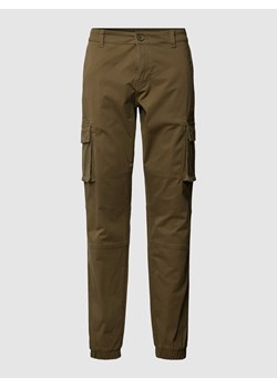 Spodnie cargo z elastycznym zakończeniem nogawek model ‘CANS STAGE’ ze sklepu Peek&Cloppenburg  w kategorii Spodnie męskie - zdjęcie 167670443