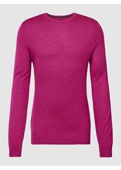 Bluzka z długim rękawem z mieszanki wełny ze sklepu Peek&Cloppenburg  w kategorii Swetry męskie - zdjęcie 167670864