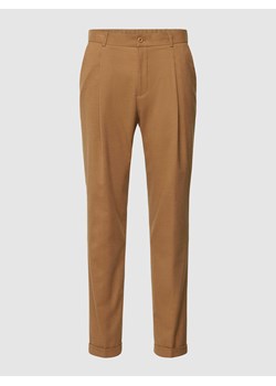 Spodnie do garnituru z zakładkami w pasie ze sklepu Peek&Cloppenburg  w kategorii Spodnie męskie - zdjęcie 167671561