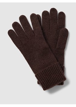 Rękawiczki z kaszmiru z szerokim brzegiem ze sklepu Peek&Cloppenburg  w kategorii Rękawiczki damskie - zdjęcie 167671834