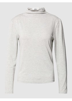 Bluzka z długim rękawem z mieszanki wiskozy z efektem błyszczącym ze sklepu Peek&Cloppenburg  w kategorii Bluzki damskie - zdjęcie 167672924